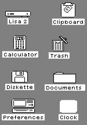 In computing, David Canfield Smith described computer icons as being like religious icons, which he said were pictures standing for (abstract) spiritual concepts.